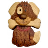 2Kids Toys Drevená magnetka veľká Pes s kosťou 2Kids Toys Drevená magnetka veľká Pes s kosťou