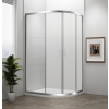 Polysan EASY LINE štvrťkruhový sprchový kút 90x80 cm Číre/leštený Hliník Posuvné dv. L/P SPH EL2815