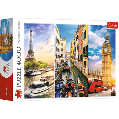 Trefl Puzzle 4000 Výlet okolo Európy
