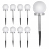 Solárne svietidlá - 9x Solárne záhradné lampy naskladané stojace LED (Solárne svietidlá - 9x Solárne záhradné lampy naskladané stojace LED)