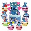 TOPPERY NA BÁBOVKY (24 ks) + veľký TOPPER NA TORT Disney LILO & STICH