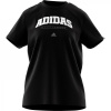 adidas Collegiate Graphic dámske tričko Black/White XS (4-6)
