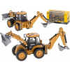 Kovový model Bager s nakladačom, buldozér s lyžicou H-toys 1704 1:50 (IKONKA_KX5927)