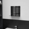 zahrada-XL Nástenné zrkadlo s poličkou 30x30 cm, tvrdené sklo 249434