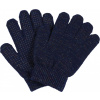 Equipage Rukavice Luna Glitter Equipage, navy Veľkosť: detské
