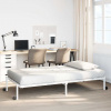 zahrada-XL Rám postele bez matraca Skladací Biela 90x190 cm Oceľ 4103966