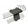 L-klíče TORX, sada 9ks, T10-T50, 190mm