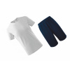 Malfini Set (Adler) 158 biela, námornícka modrá (Sada pre pe bavlnu t -shirt + šortky vo veku 12 rokov)
