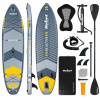 Paddleboard SUP REBEL ACTIVE RBA-4507-GR se sedátkem, šedý 11' 335x84x15