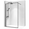Rea - Bler sprchová zástena 110x195cm, 8mm sklo, číre sklo / čierny profil, REA-K7630