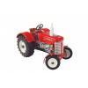 Kovap Traktor Zetor 50 Super červený na klíček kov 15cm 1:25