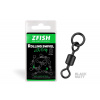 Zfish Obratlík Rolling Swivel with Ring Black Matt Veľkosť 8 26kg 10ks