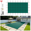 Vevor Bezpečnostný kryt bazéna 6.09×12.19 m sieťový s odtokmi zelený YYCM20X40YCYCG001V0
