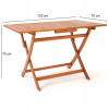 Záhradný stôl, stolík - Stolný stôl s akáciou drevenou skladacou záhradou (Stolný stôl s akáciou drevenou skladacou záhradou)