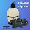 Aquashop Bazénová filtračná sada, laminátový filter a čerpadlo, 14 m3/hod, 620mm