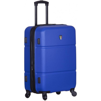 Cestovný kufor TUCCI T-0117/3 M ABS - modrá (T-0117/3-M_BLUE)