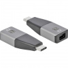 Techly IADAP USBC-MDP4K60 USB grafický adaptér 3840 x 2160 px Čierna, Strieborná (IADAP-USBC-MDP4K60)