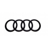 Znak loga pre Audi 285 mm predný čierny lesklý lesklý (Znak loga pre Audi 285 mm predný čierny lesklý lesklý)