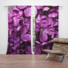 Sablio Závěsy Fialové květy: 2 ks - 140x250 cm - Sablio