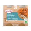 BABYBIO Mrkva a tekvica so pstruhom 2x 200 g