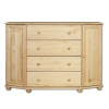 Casarredo DK-132 komoda so 4 zásuvkami Morenie jelša