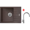 Sinks Perfecto 650 Marone + Vitalia lesklý