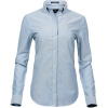 TeeJays Košile Oxford Perfect TJ 4001, dlouhý rukáv, dámská COT18400103703-light blue L Modrá světlá