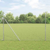 zahrada-XL Plot s stĺpmi Strieborná 1.5 x 10 m Ocel potiahnutá PVC 3352931