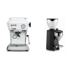 Ascaso Dream ONE, Cloud White + Rocket Espresso FAUSTO 2.1, black