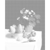 ZUTY Bodkovanie - ZÁTIŠIE, PRVOSIENKY, HRUŠKY A GRANÁTOVÉ JABLKÁ (HENRI FANTIN-LATOUR) Rámovanie: vypnuté plátno na rám, Rozmer: 40x50 cm