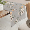 Biante Bavlnený behúň na stôl Sandra SA-465 Oranžové kvety na sivom 20x180 cm
