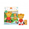 Sada Figúrka Daniel Tiger a 2 senzorické svietiace kocky do vody