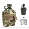 Poľná fľaša o objeme 1l s ALU miskou KT-1000 Camo