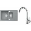 Set Alveus (dřez Intermezzo 70 Beton 81 + baterie Tonia Chrom) SETA397