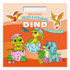 Lauko Omaľovánka Štvorec Nalepuj a vyfarbuj! Dino