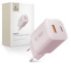 SIEŤOVÁ NABÍJAČKA TECH-PROTECT NCM33W 2-PORT NETWORK CHARGER PD33W/QC3.0 BABY PINK