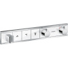 Hansgrohe 15356400 RainSelect termostat pod omietku pre 3 spotrebiče, biela / chróm