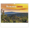 Šumava 2022, nástěnný kalendář, prodloužená záda