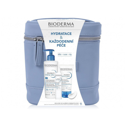 Bioderma Atoderm 2023 krém Ultra 200 ml + tyčinka na pery 4 g + krém na ruky a nechty 50 ml