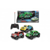 Auto RC terénny plast 16cm 27MHz na batérie svietiace 3 druhy v krabici 24x12,5x13cm