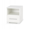 Halmar Nočný stolík LIMA SN1 biely