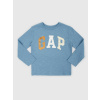 GAP Baby tričko s metalickým logom Modrá 12-18M Modrá Modrá