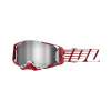 100% Armega Deep Red mirror silver lens