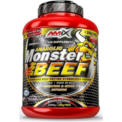 Amix Nutrition Anabolic Monster Beef 90 % Protein, 2200 g, Strawberry-Banana