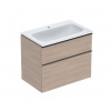 Geberit iCon - Skrinka s umývadlom, 8x5x6 cm, 2 zásuvky, dub 502.336.JH.1