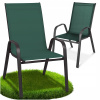 Záhradná stolička GoGarden kovová zelená