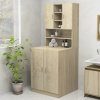 vidaXL Skrinka na práčku dub sonoma 70,5x25,5x90 cm - dub sonoma - 109184-241108