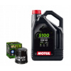 ZESTAW OLEJ MOTUL 5100 10W40 4L HF303 YAMAHA FZ6 600 FAZER 04-06 r.