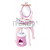Kozmetický stolík Disney Princess 2in1 Hairdresser Smoby a stolička s 10 skrášľovacími doplnkami 94 cm výška