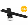 MINET MSSXB20 XXL Predĺžený čierny remienok z luxusnej kože Top Grain - 20 mm - XXL
